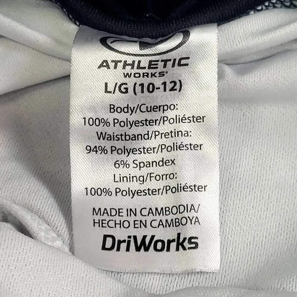 Athletic Works Butterfly Shorts and Shirt‎ Set Girl's Size L